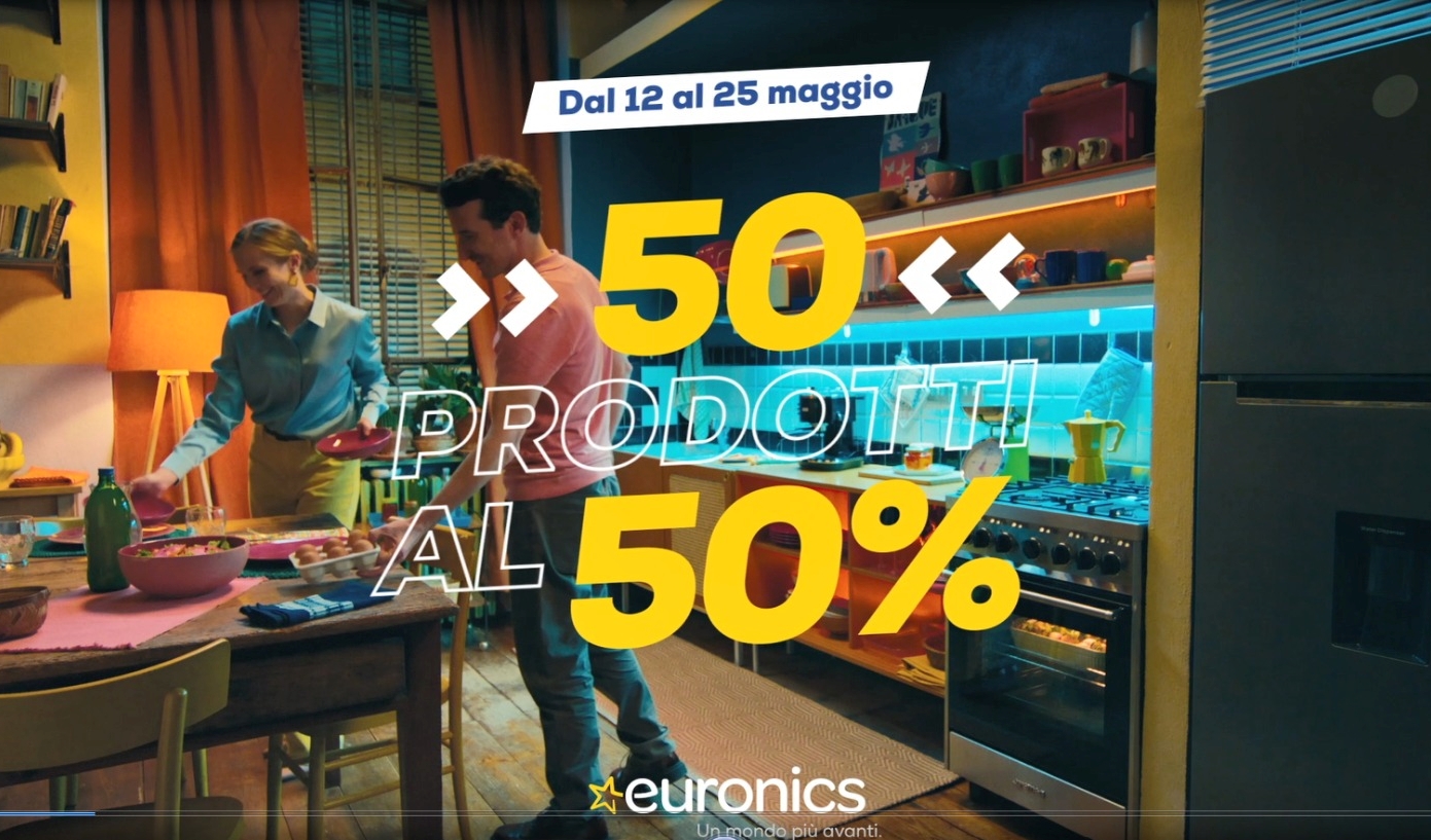 Euronics lancia la promozione “50 prodotti al 50%”
