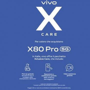 vivo Xclusive care: il servizio post-vendita esclusivo per lo X80 Pro