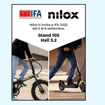 IFA 2022: da Nilox le novità nella mobilità sostenibile