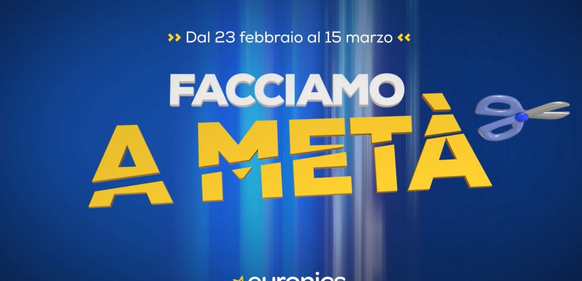 Da Euronics la promo “Facciamo a metà”