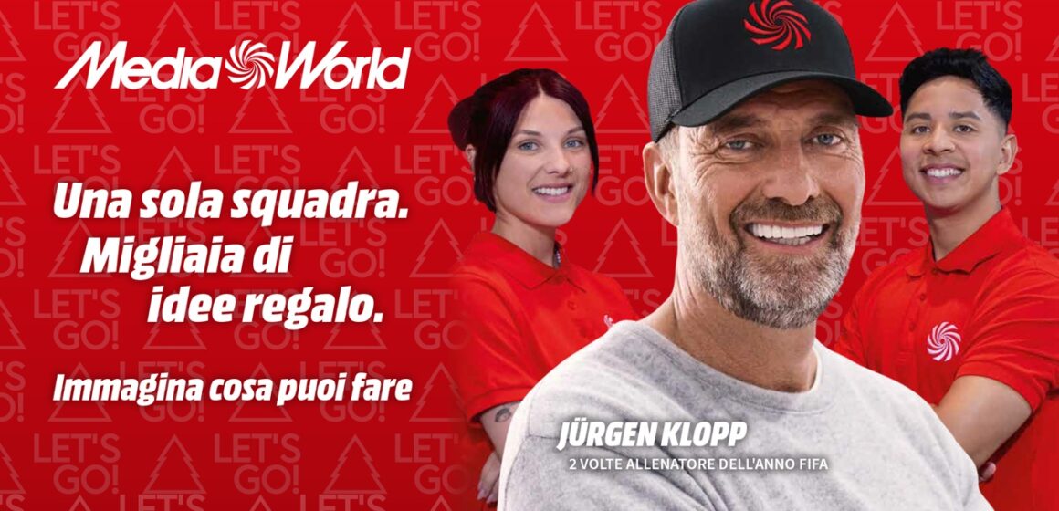 MediaWorld: Jürgen Klopp protagonista della campagna internazionale di Natale